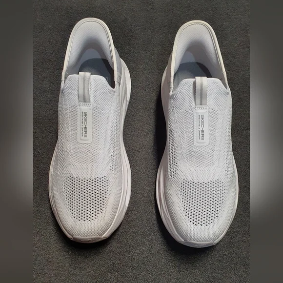 Skechers Hands Free Slip-ins: Max Cushioning Elite 2.0 - White Size Men 10 - Picture 5 of 8